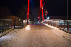Regnbågsbron över Tornfallkgatan.