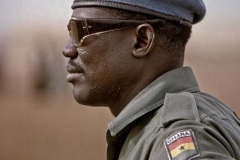 Ghanesisk FN-soldat.