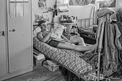 Torbjörn Hellqvist tar en siesta.